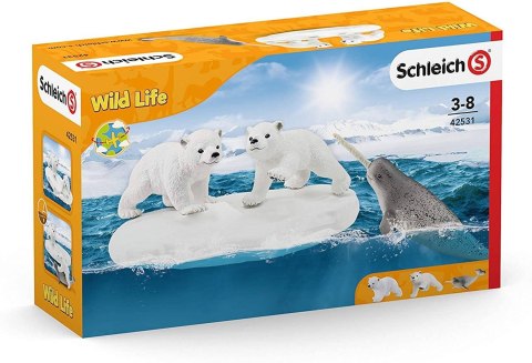 Schleich 42531 Polarny Plac Zabaw Misie Figurki Wild Life Schleich 42531 Polarny Plac Zabaw Misie Figurki Wild Life