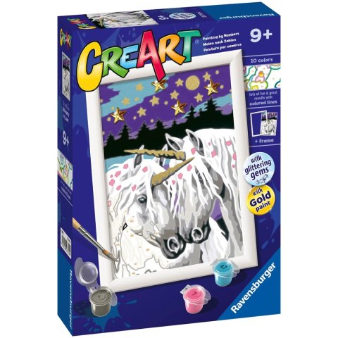 CreArt Zakochane Jednorożce Malowanie Po Numerach Ravensburger 23710 CreArt Zakochane Jednorożce Malowanie Po Numerach Ravensburger 23710