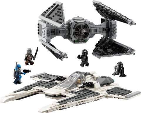 LEGO Star Wars Mandaloriański Myśliwiec Fang Fighter Kontra TIE Interceptor 75348