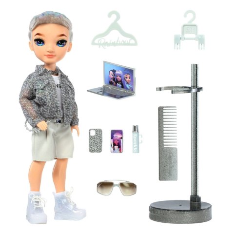 Rainbow High S23 Fashion Doll- Aidan (Purple) 583165EUC Rainbow High S23 Fashion Doll- Aidan (Purple) 583165EUC