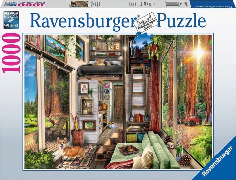 Ravensburger Puzzle 2D 1000 elementów: Domek w lesie 17496 Ravensburger Puzzle 2D 1000 elementów: Domek w lesie 17496