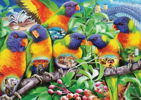 Ravensburger Puzzle 2D 1000 elementów: Kraina Lorikeet 16815 Ravensburger Puzzle 2D 1000 elementów: Kraina Lorikeet 16815