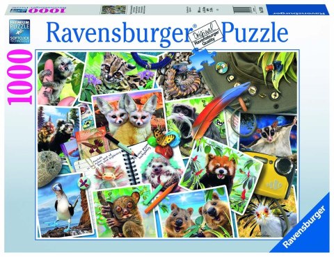 Ravensburger Puzzle 2D 1000 elementów: Zwierzaki w podróży 17322 Ravensburger Puzzle 2D 1000 elementów: Zwierzaki w podróży 17322