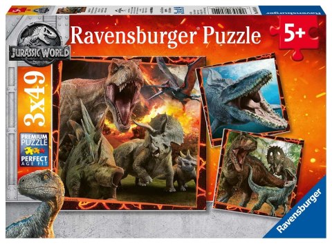 Ravensburger Puzzle dla dzieci 2D: Jurassic World 3x49 elementów 8054 Ravensburger Puzzle dla dzieci 2D: Jurassic World 3x49 elementów 8054