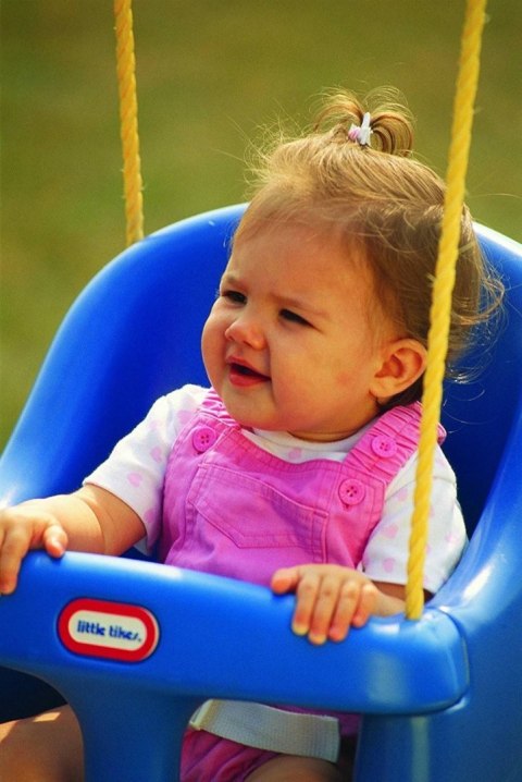 Little Tikes High Back Toddler Swing Huśtawka Głęboka 430900070 Niebieska