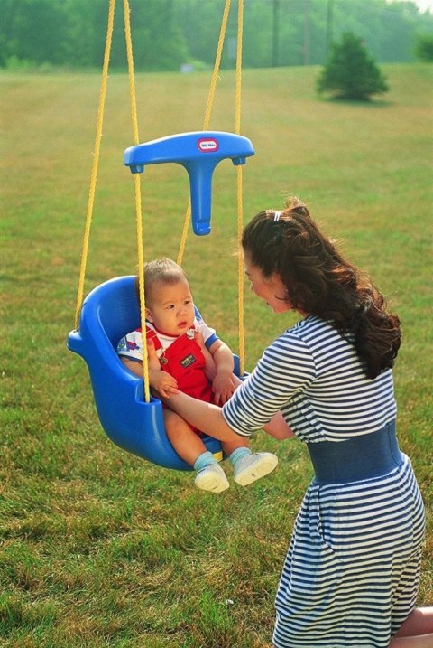 Little Tikes High Back Toddler Swing Huśtawka Głęboka 430900070 Niebieska