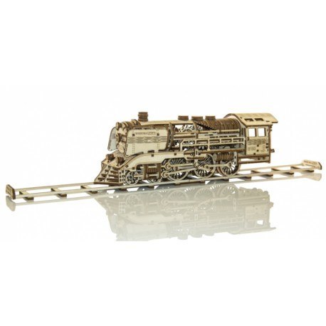Drewniane puzzle mechaniczne 3d wooden.city - wooden express + tory Drewniane puzzle mechaniczne 3d wooden.city - wooden express + tory