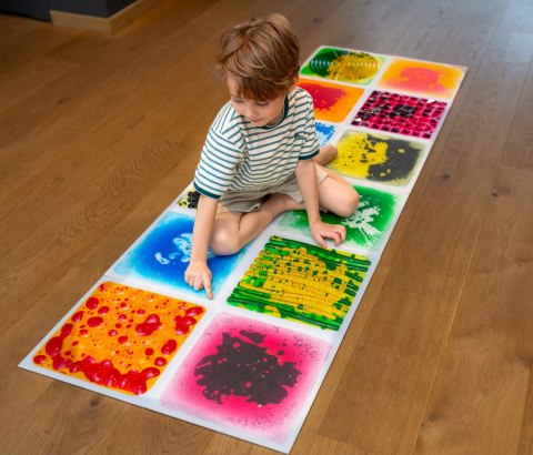 TULLO 702 Ścieżka sensoryczna - sensoryczne płytki z cieczą 6 szt.