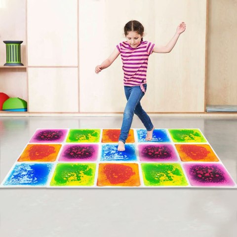 TULLO 703 Ścieżka sensoryczna - sensoryczne płytki z cieczą 30 cm 4 szt.