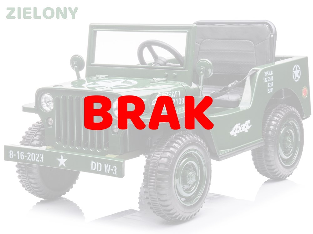 zielone auto terenowe dla dzieci na akumulator
